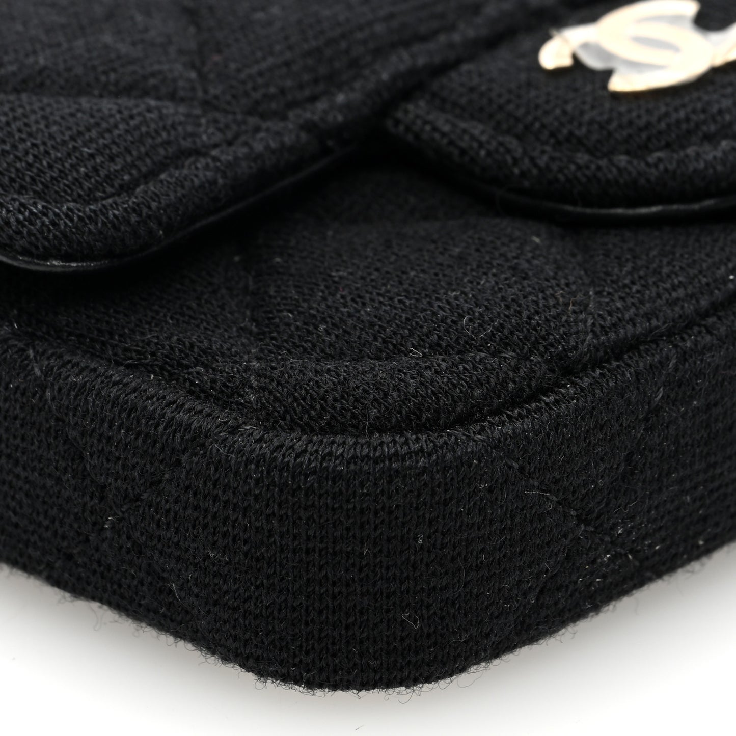 Jersey Quilted Belt Bag Black