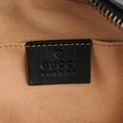 Gucci Calfskin Matelasse Mini GG Marmont Wrist Wallet Black 6 of 7