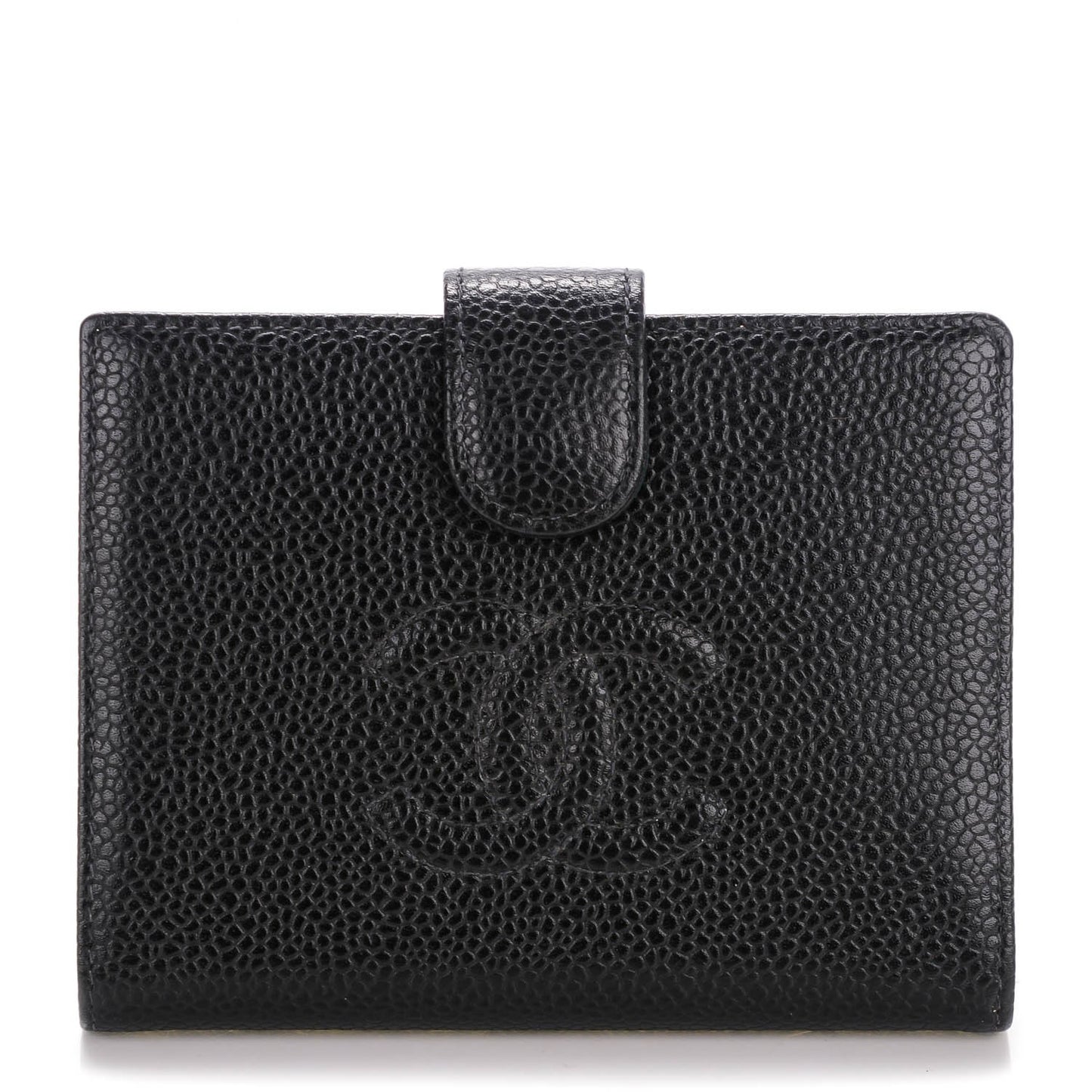 Caviar Timeless CC French Wallet Black