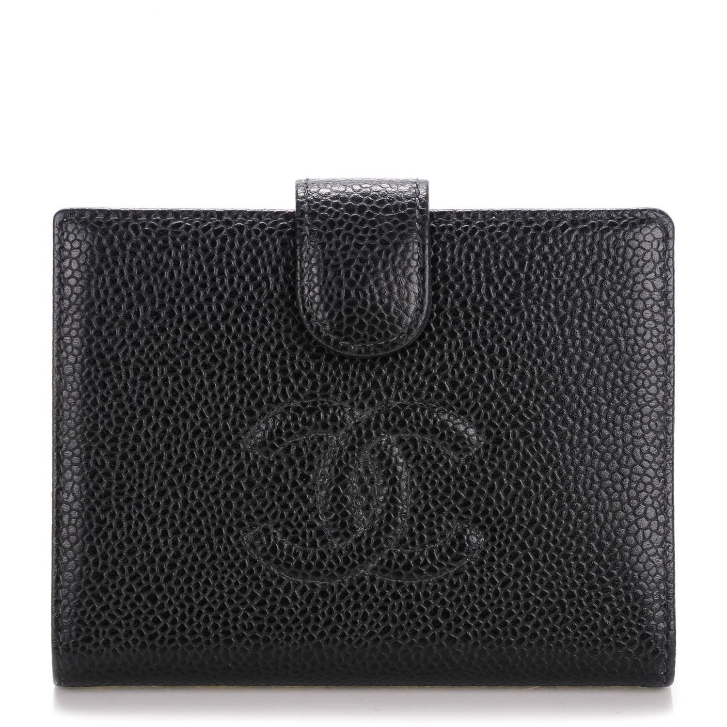 Chanel Caviar Timeless CC French Wallet Black 1 of 9