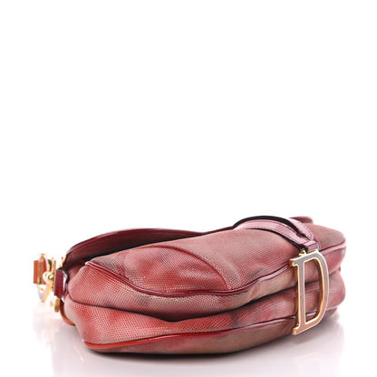 Christian Dior Pixelated Suede Tie Dye Mini Saddle Bag Multicolor 4 of 14