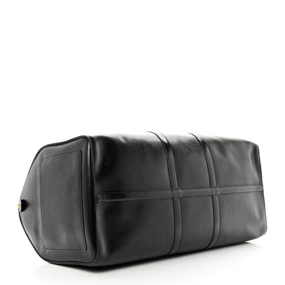 Louis Vuitton Epi Keepall 55 Black 3 of 8