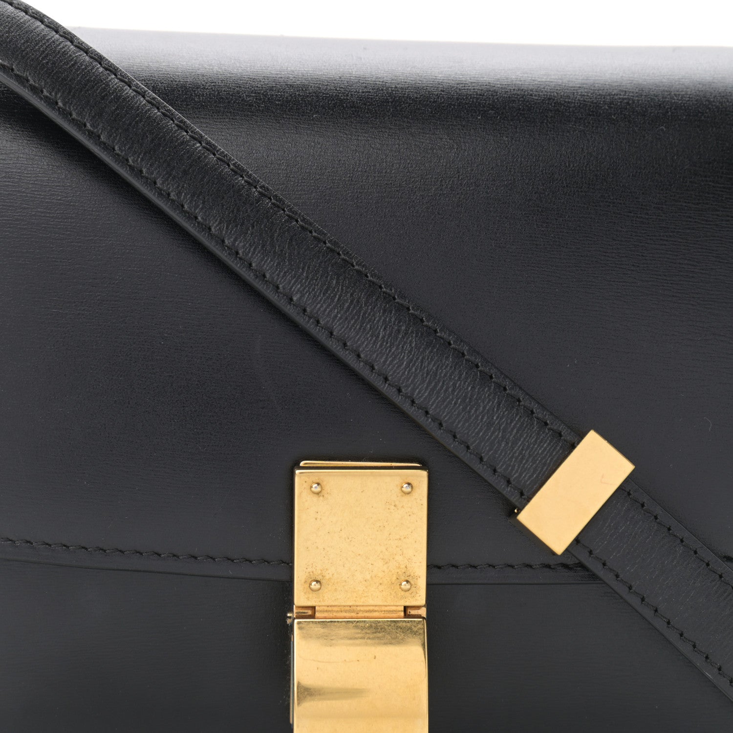 Celine Box Calfskin Small Classic Box Flap Bag Black 8 of 12