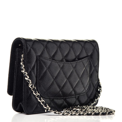 Chanel Caviar Quilted Wallet On Chain WOC Black 3 of 9