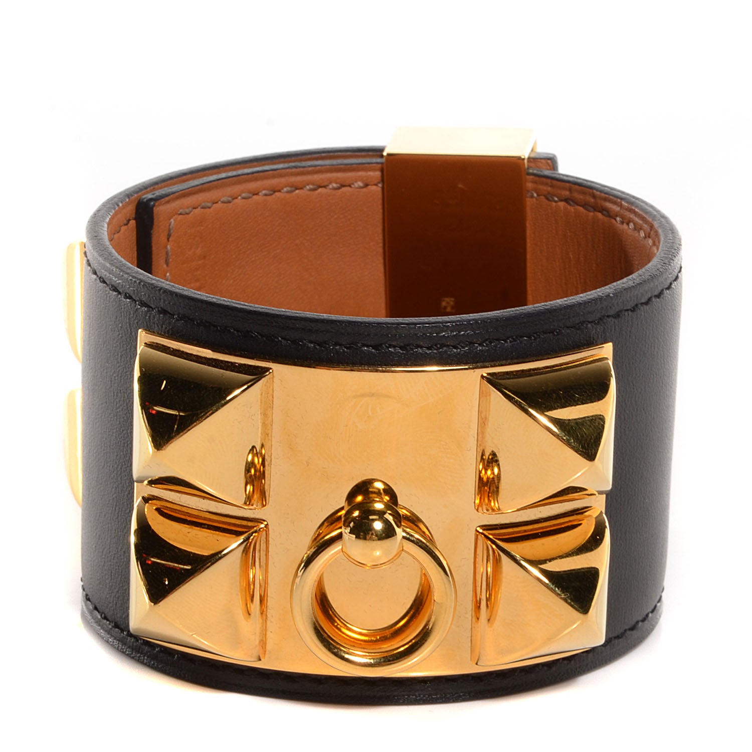 Hermes Chamonix Collier de Chien CDC Bracelet Black Small 1 of 7