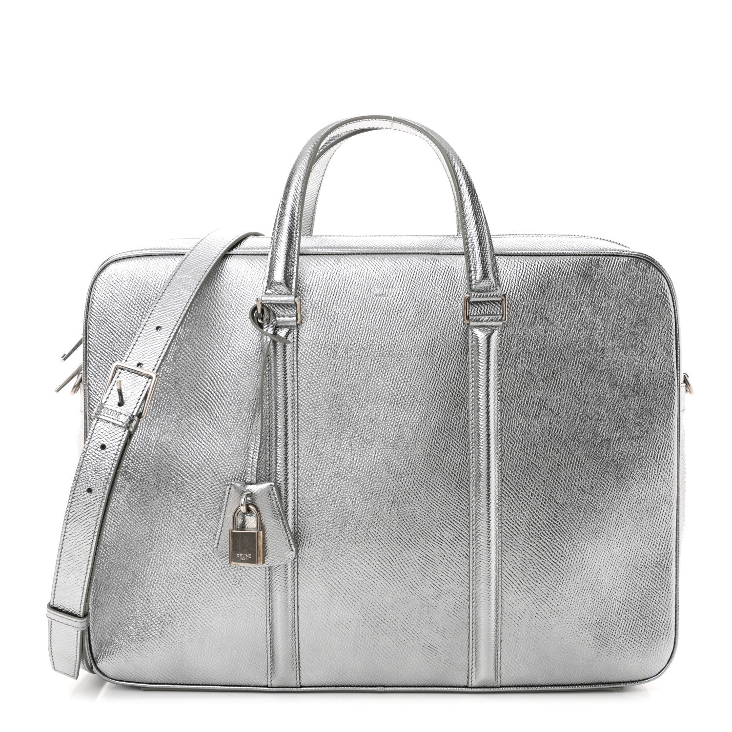Celine Cartable Briefcase Silver 1 of 10