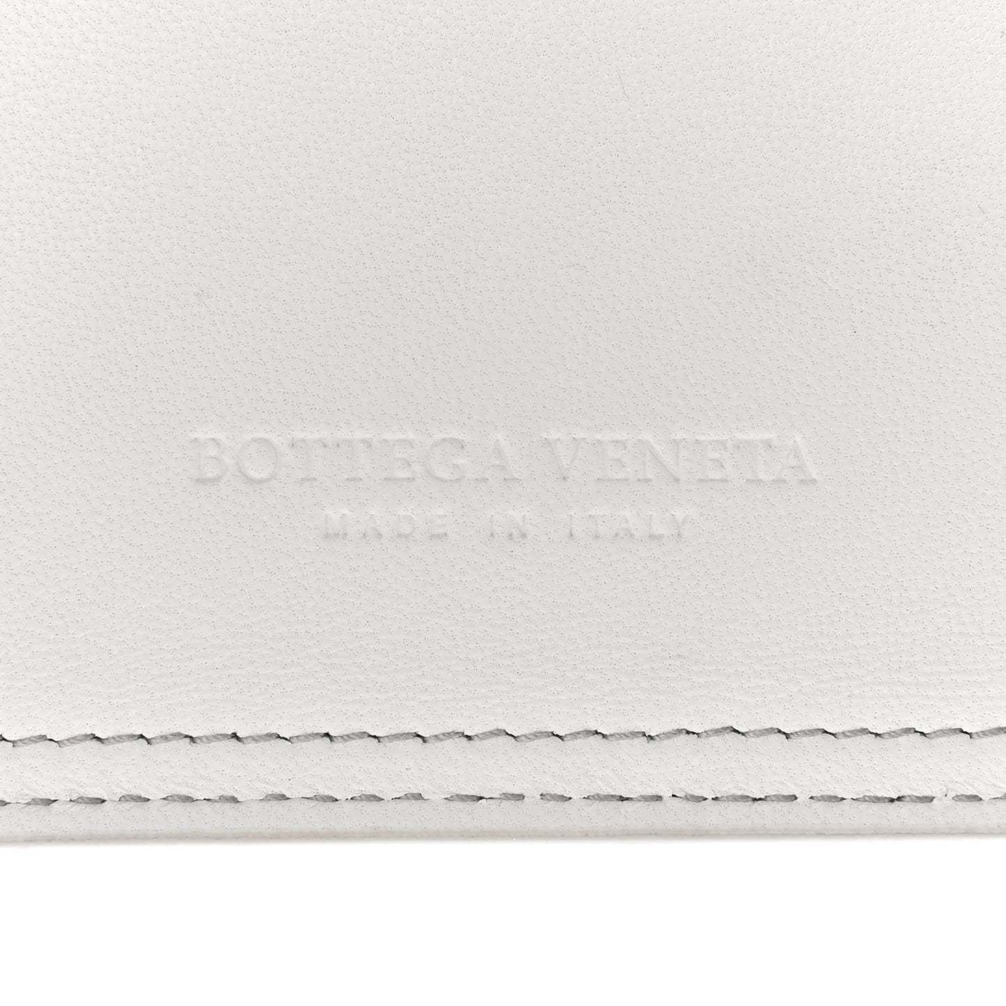 Nappa Maxi Intreccio Small Pouch White