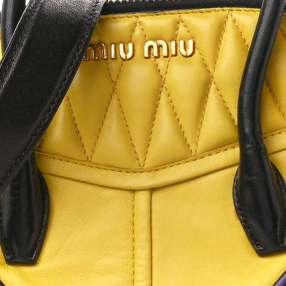 Miu Miu Nappa Matelasse Biker Satchel Sole Viola 9 of 20