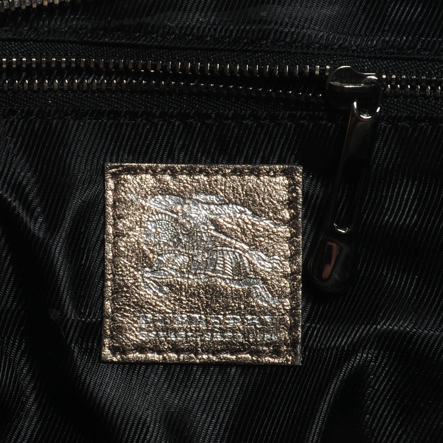 Metallic Calfskin Quilted Mini Manor Bag Pewter
