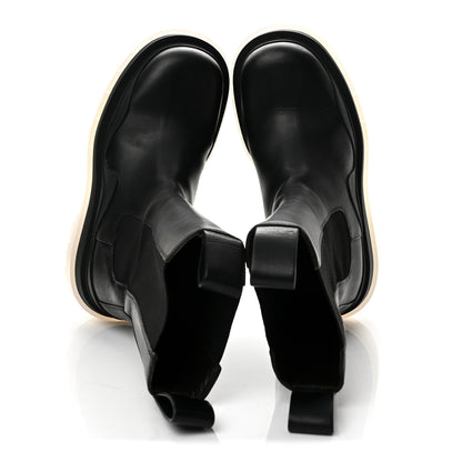 Bottega Veneta Calfskin The Tire Chelsea Boots 36 Black Transparent 2 of 9