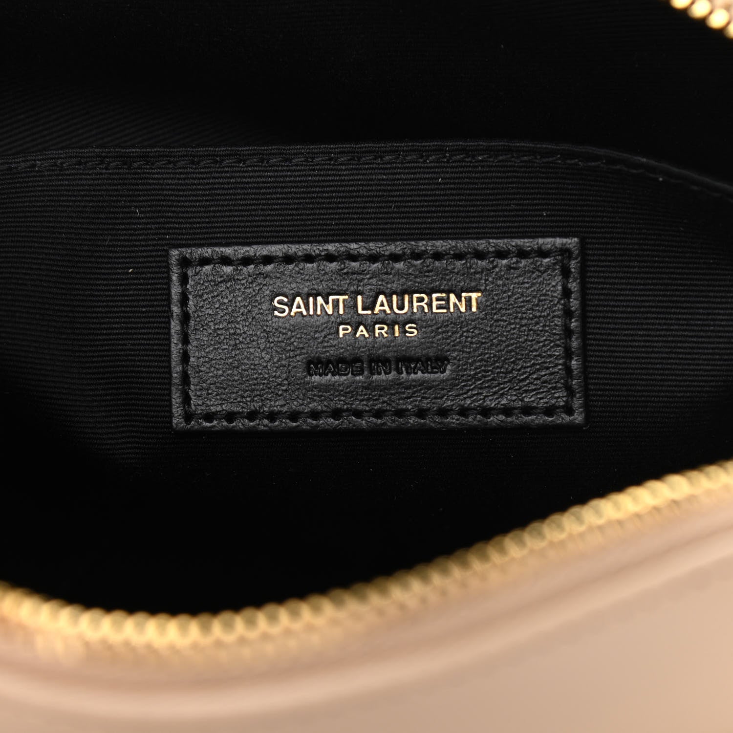 Saint Laurent Calfskin Matelasse Monogram Lou Camera Bag Dark Beige 6 of 12