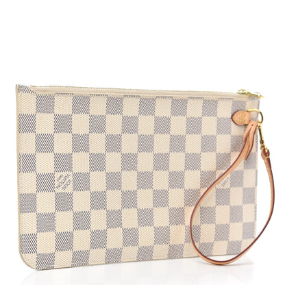 Louis Vuitton Damier Azur Neverfull MM GM Pochette 3 of 8