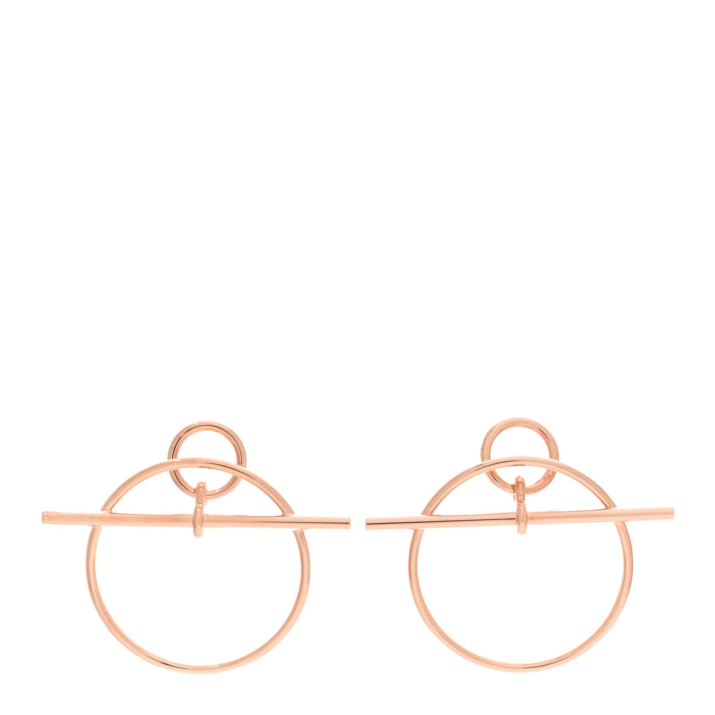 18K Rose Gold PM Loop Earrings