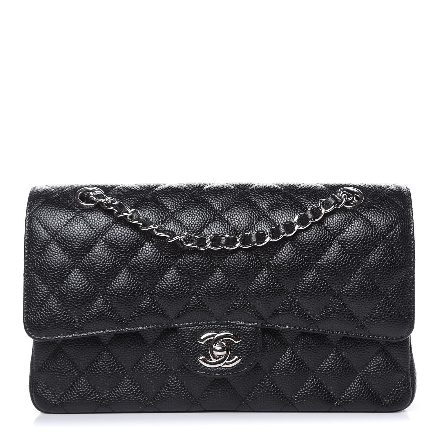 Chanel Caviar Quilted Medium Double Flap Black 1 of 10