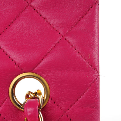Chanel Lambskin Quilted Medium Single Flap Bag Pink 13 of 14