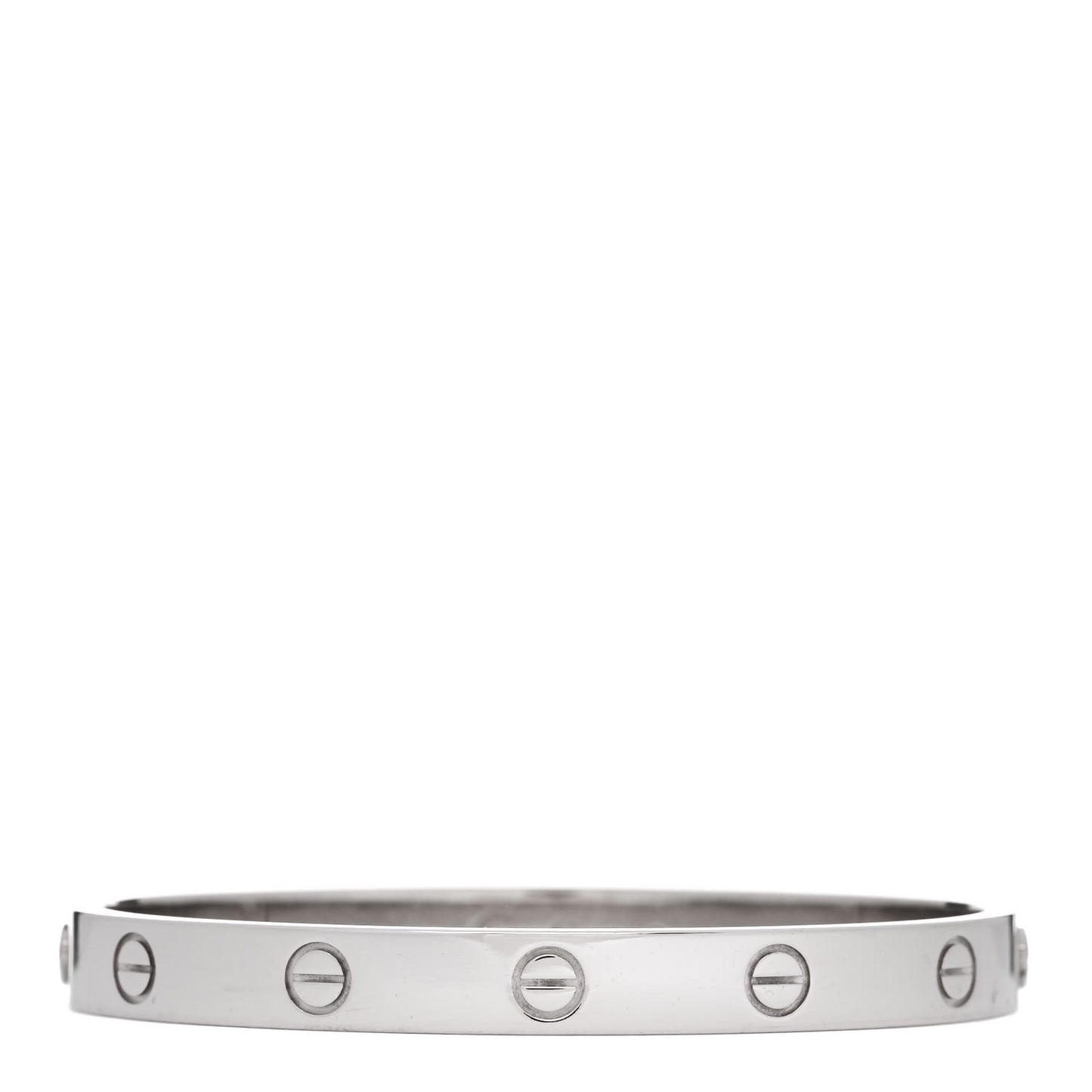 18K White Gold LOVE Bracelet 17
