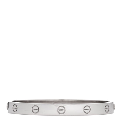 Cartier 18K White Gold LOVE Bracelet 17 1 of 8