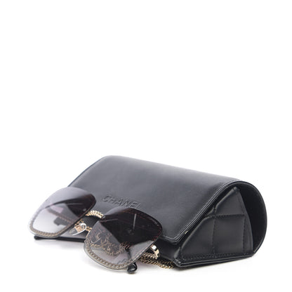 Chanel Chain Square Sunglasses 4244 Black 9 of 9