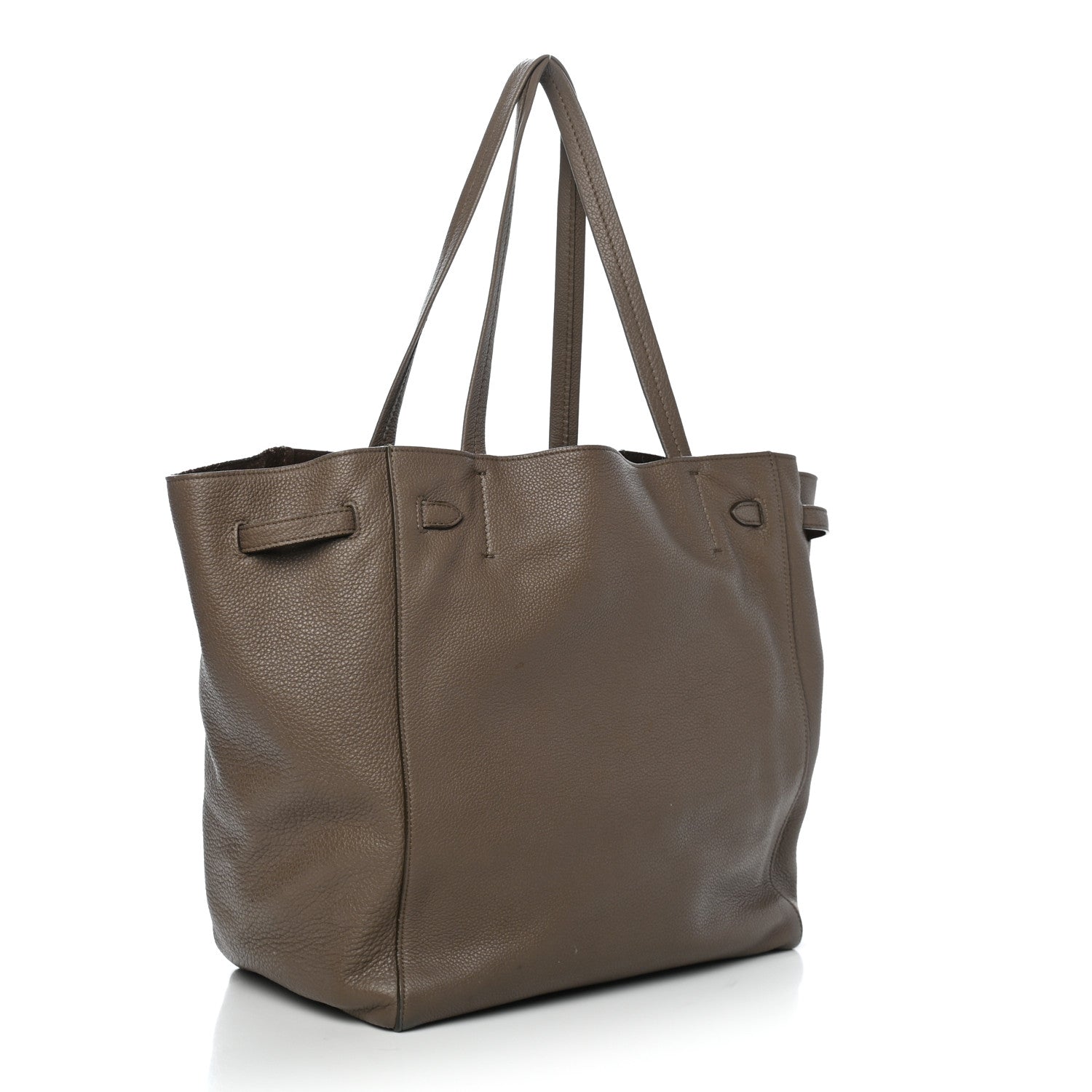 Celine Soft Grained Calfskin Small Belt Cabas Phantom Taupe 3 of 11