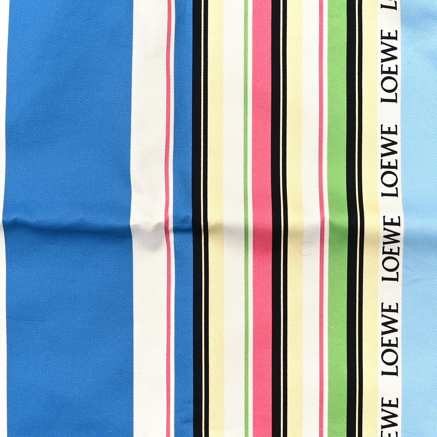 Loewe Canvas Striped Large Drawstring Pouch Blue Multicolor 5 of 5