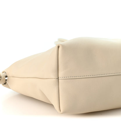 Loewe Mellow Nappa Medium Donut Chain Flamenco Knot Clutch Sea Salt 9 of 10
