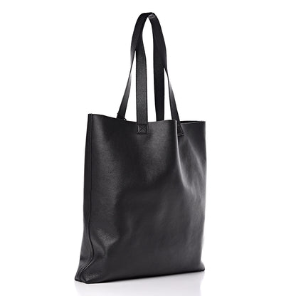 Gucci Calfskin Mens Logo Vertical Shopping Tote Black 3 of 11