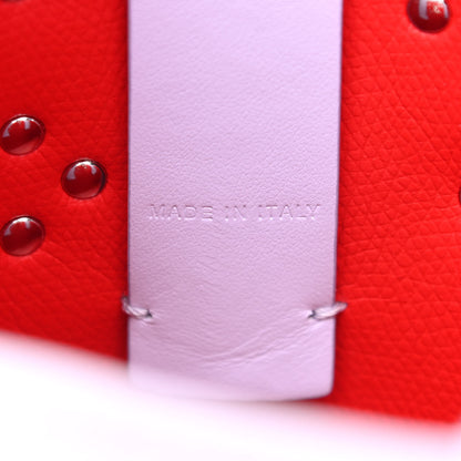 Christian Louboutin Calfskin Empire Spike Studded Mini North South Cabata Tote Lilac Smoke 7 of 11