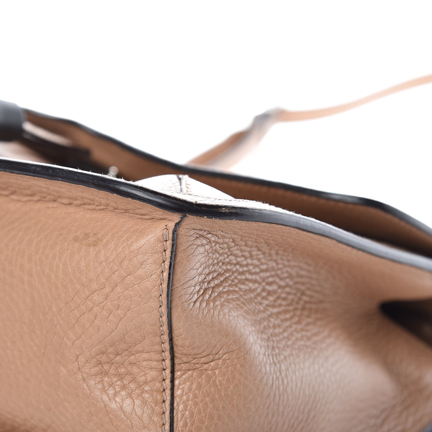Cellarius Calfskin Medium Bamboo Daily Flap Shoulder Bag Camelia