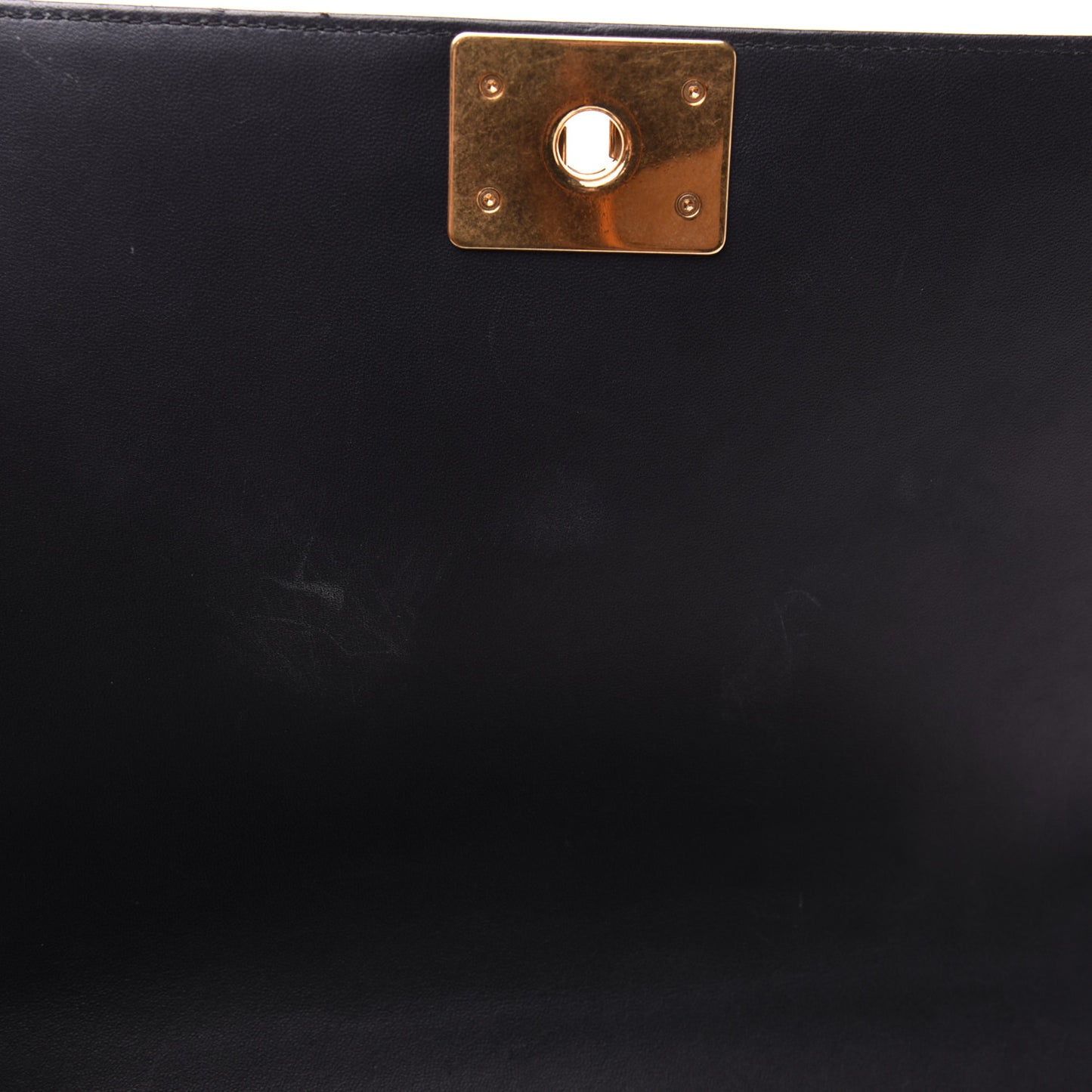 Lambskin Quilted New Medium Boy Flap Navy Blue