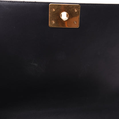 Chanel Lambskin Quilted New Medium Boy Flap Navy Blue 10 of 17