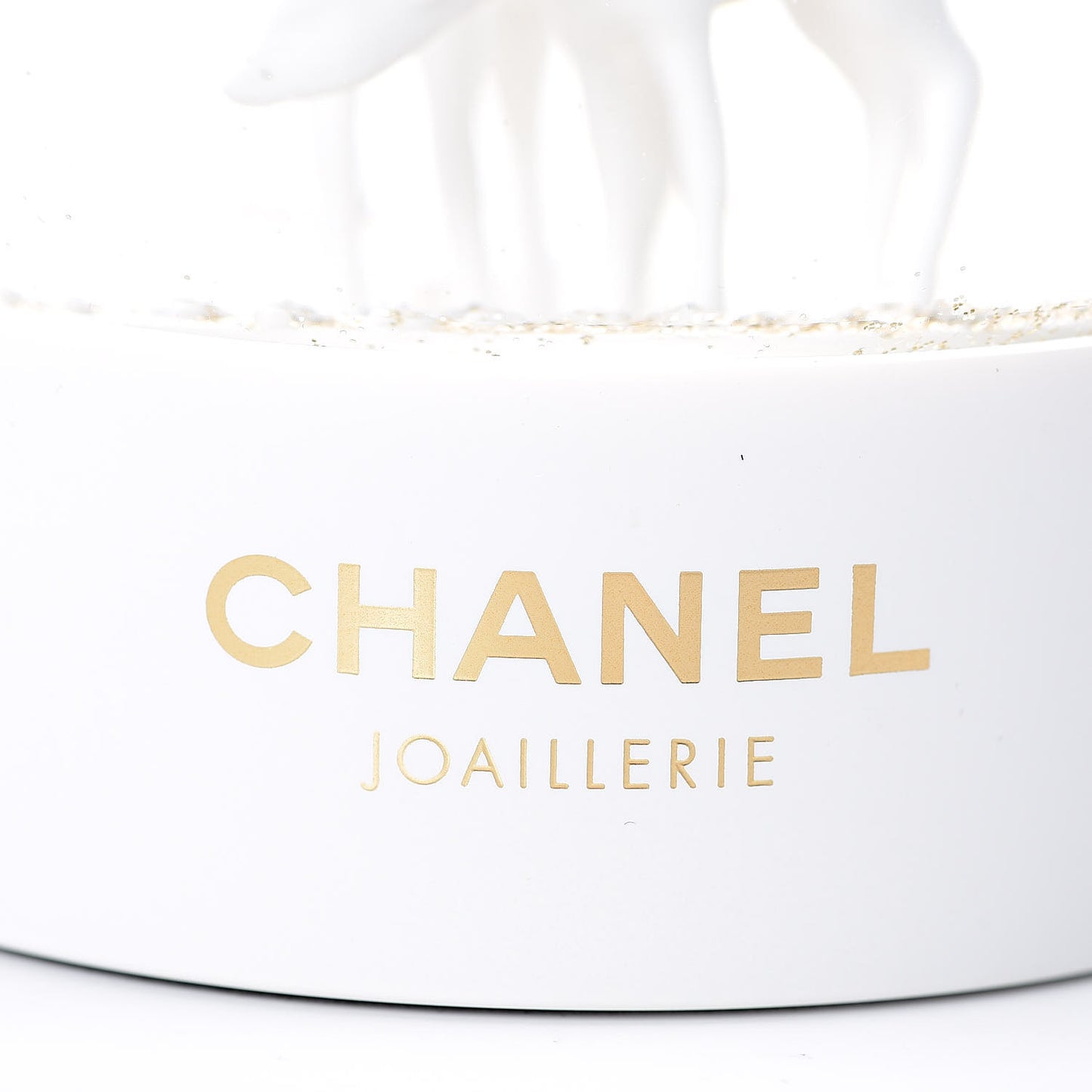 Glass Joaillerie Deer Christmas Snow Globe