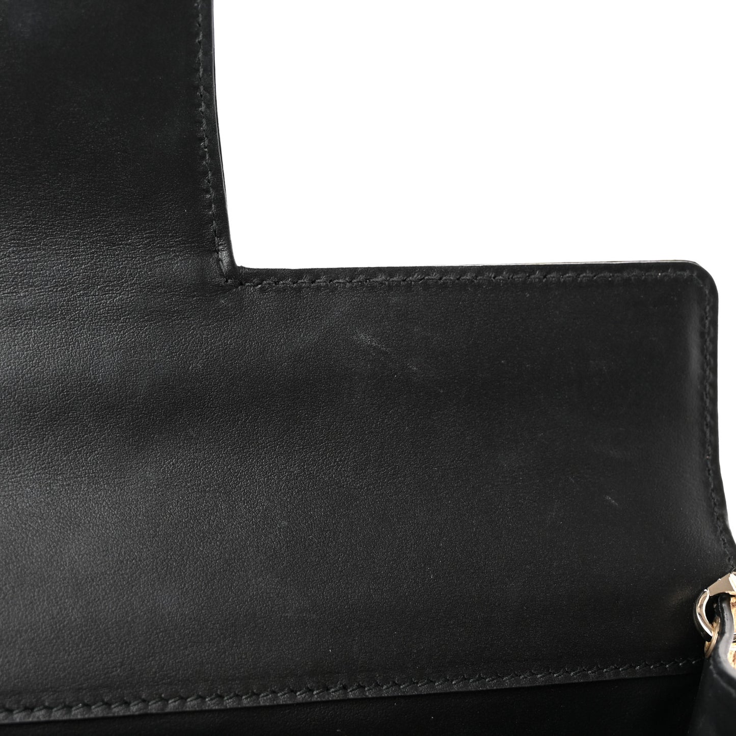 Metallic Hammered Calfskin Thalia Clutch With Chain Gold