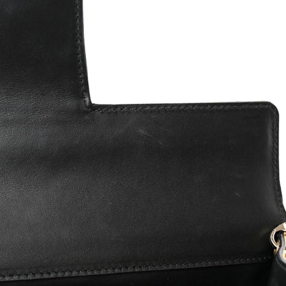 Salvatore Ferragamo Metallic Hammered Calfskin Thalia Clutch With Chain Gold 12 of 14