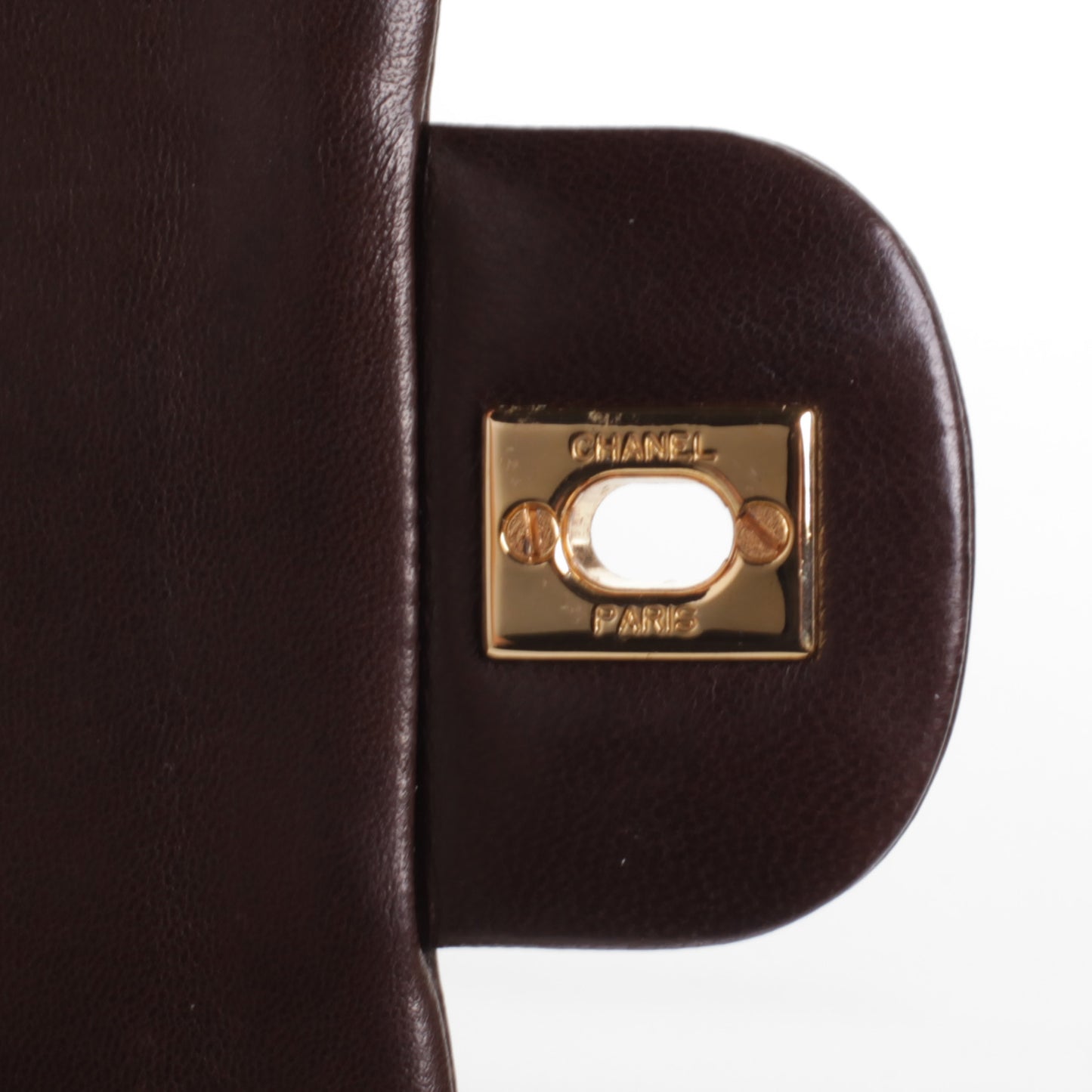 Lambskin Small Double Flap Brown