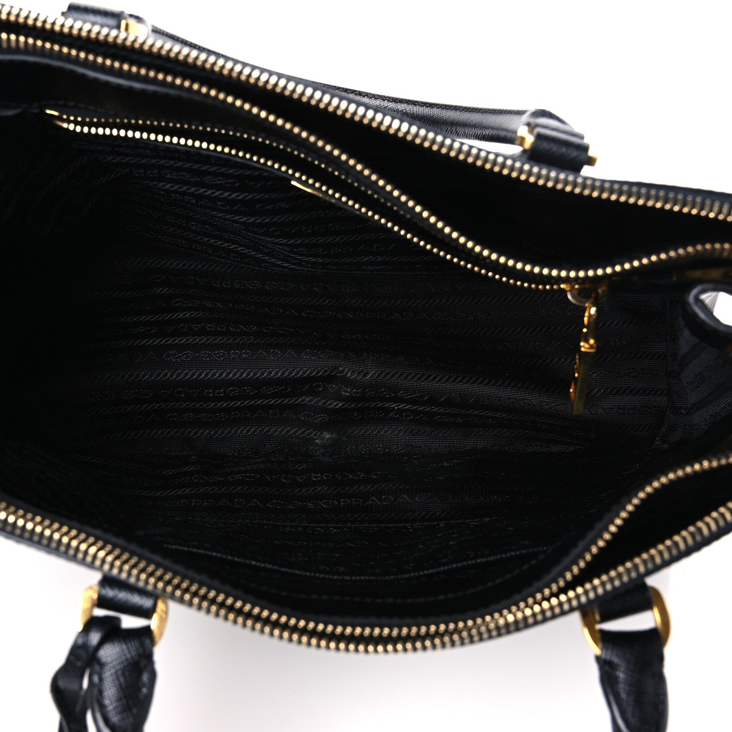 Prada Saffiano Small Galleria Double Zip Tote Black 5 of 13