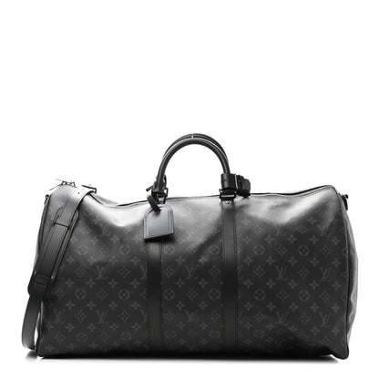 Louis Vuitton Monogram Eclipse Keepall Bandouliere 55 1 of 11