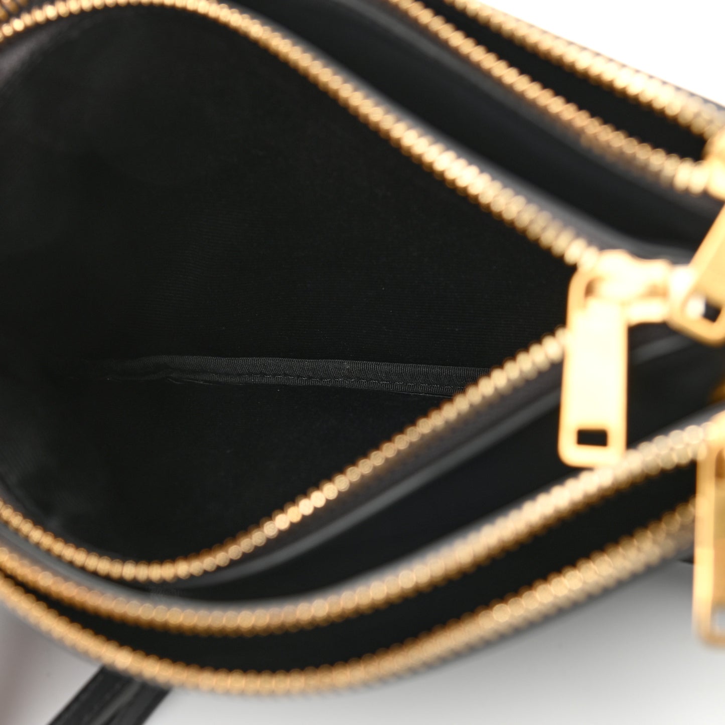 Lambskin Small Trio Crossbody Bag Black
