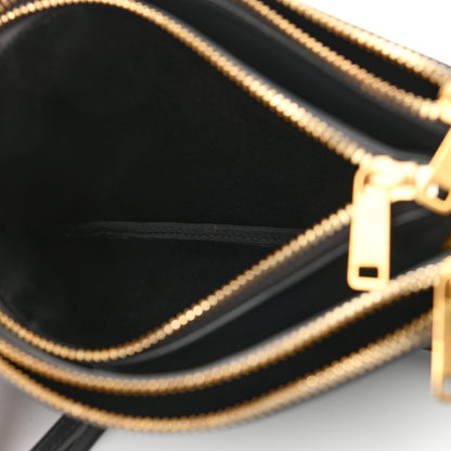 Celine Lambskin Small Trio Crossbody Bag Black 6 of 11