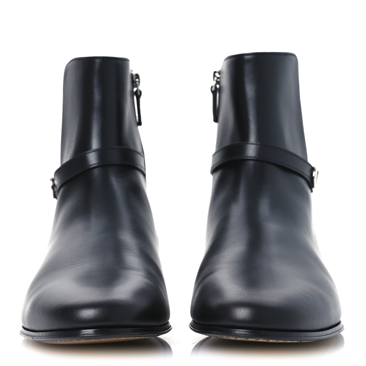 Fendi Vitello O'Lock Mens Ankle Boots 10 Black 3 of 11