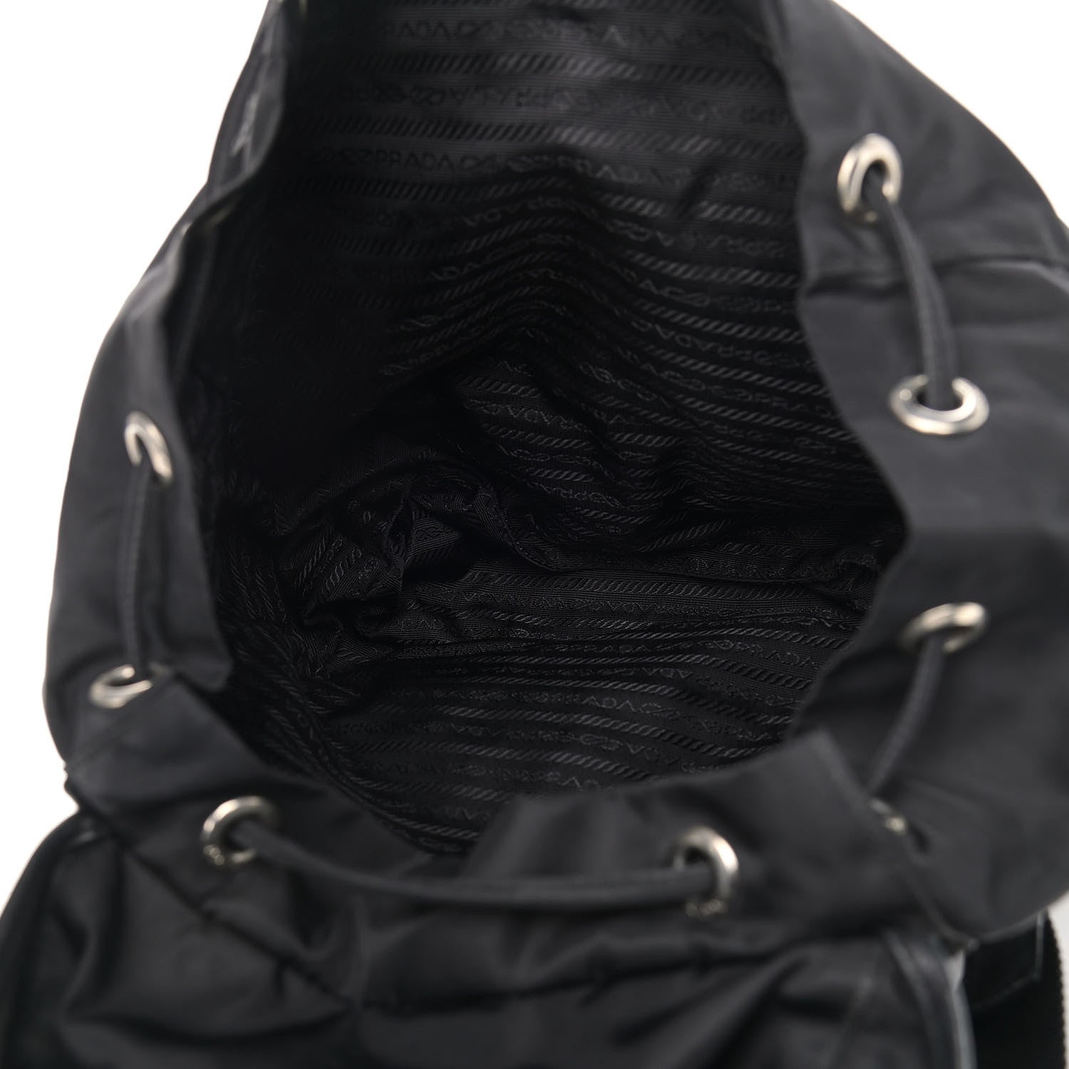 Prada Nylon Vela Medium Backpack Black 5 of 11