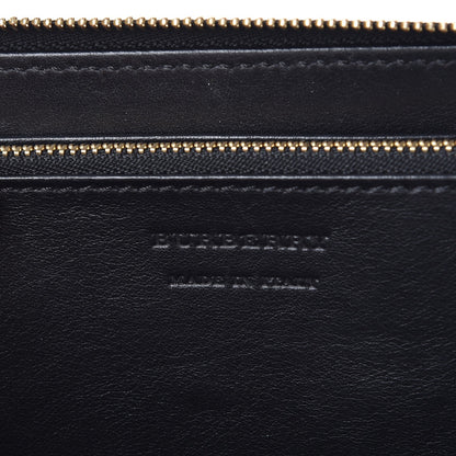 Burberry Calfskin House Check Elmore Zip Around Wallet Black 6 of 7