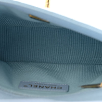 Chanel Caviar Quilted Mini My Perfect Flap Light Blue 5 of 10