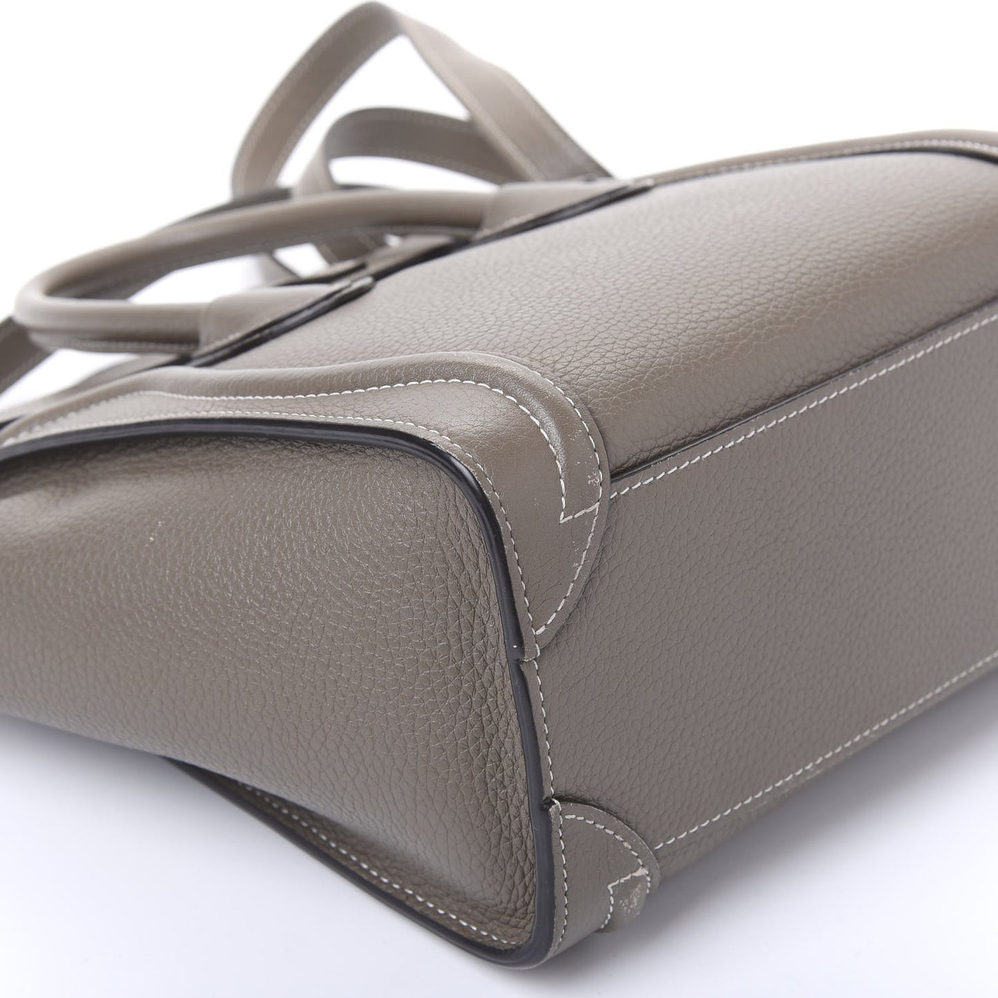 Drummed Calfskin Nano Luggage Souris