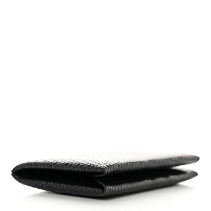 Hermes Lizard Calvi Card Case Black 4 of 6