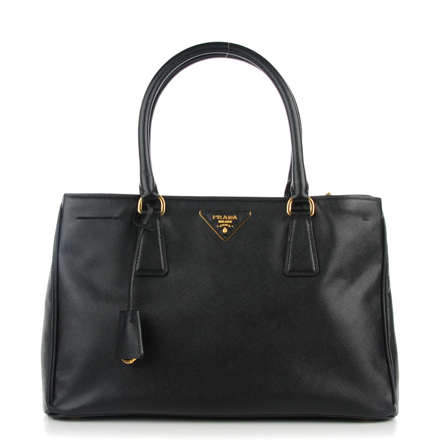 Prada Saffiano Lux Small Tote Nero Black 1 of 9