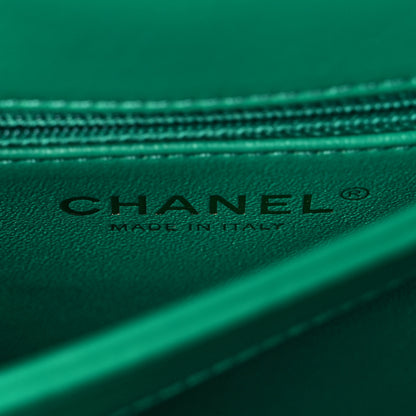 Chanel Lambskin Quilted Small Trendy CC Flap Dual Handle Bag Green 7 of 15