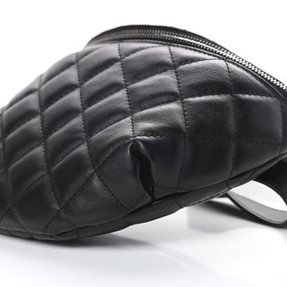 Chanel Calfskin Quilted Waist Belt Bag Black 11 of 11