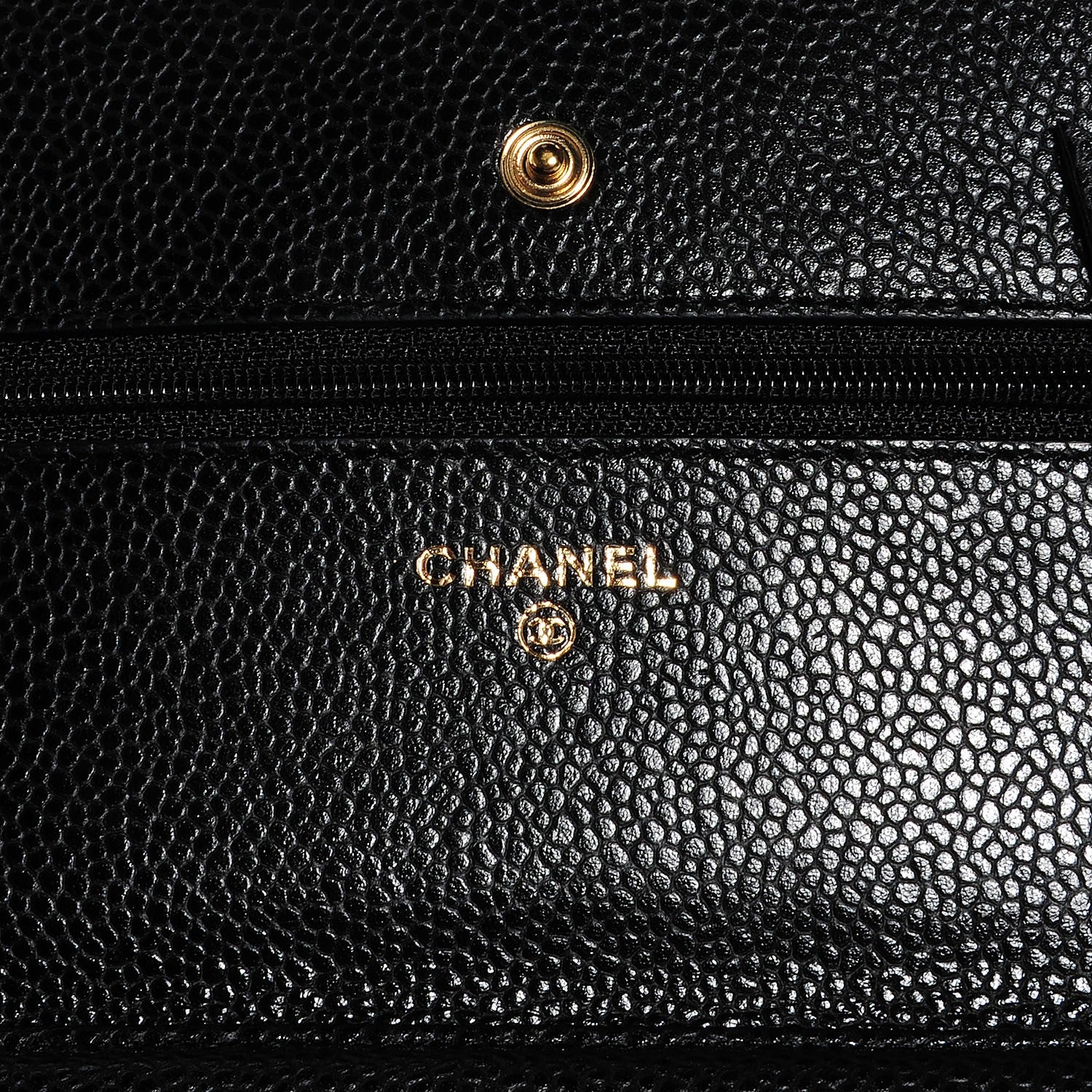 Chanel Caviar Quilted Wallet On Chain WOC Black 6 of 9