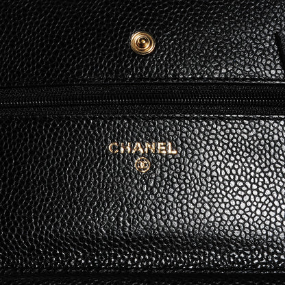 Chanel Caviar Quilted Wallet On Chain WOC Black 6 of 9