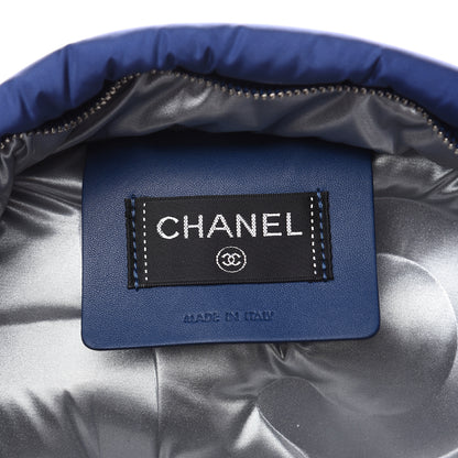 Chanel Nylon Embossed Small Doudoune Backpack Pink Blue White 6 of 9